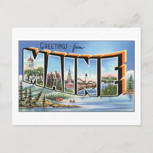 Postal Saludos desde Maine