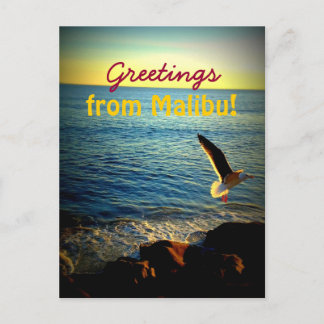 Postal ¡Saludos desde Malibu!