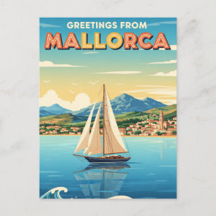Postal Saludos desde Mallorca España Travel