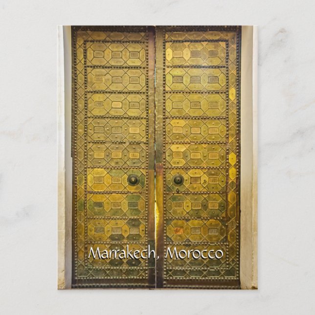 Postal Saludos desde Marrakech Marruecos (Anverso)