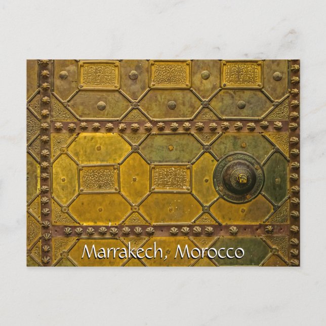 Postal Saludos desde Marrakech Marruecos (Anverso)