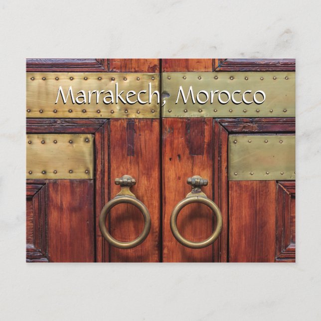 Postal Saludos desde Marrakech Marruecos (Anverso)