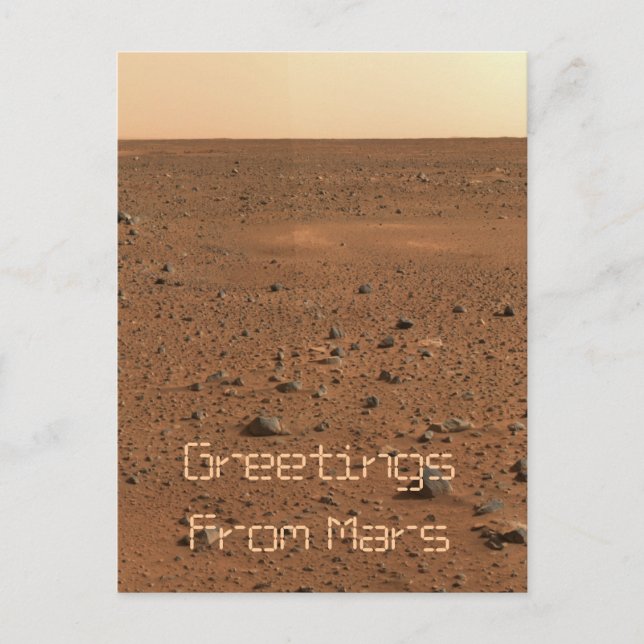 Postal Saludos desde Marte (Anverso)