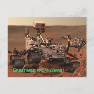 Postal ¡Saludos desde Marte! Mars Curiosity Rover Postcar