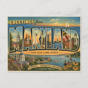 Postal Saludos desde Maryland