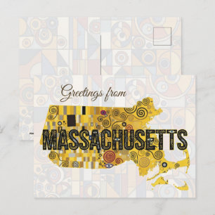 Postal Saludos desde Massachusetts