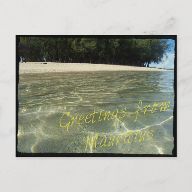 Postal "Saludos desde Mauricio" (Anverso)
