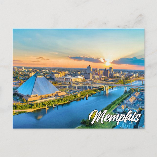 Postal Saludos desde Memphis, Tennessee, EEUU (Anverso)