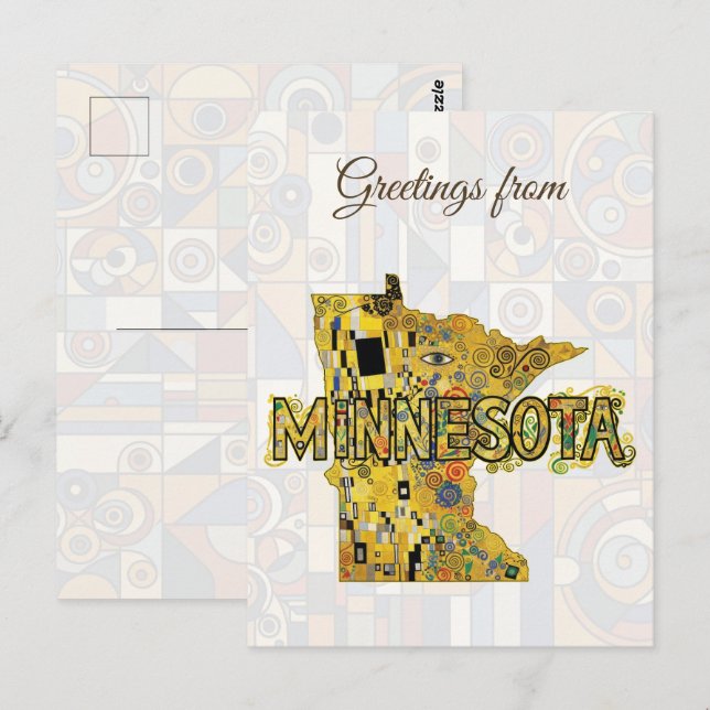 Postal Saludos desde Minnesota (Anverso / Reverso)
