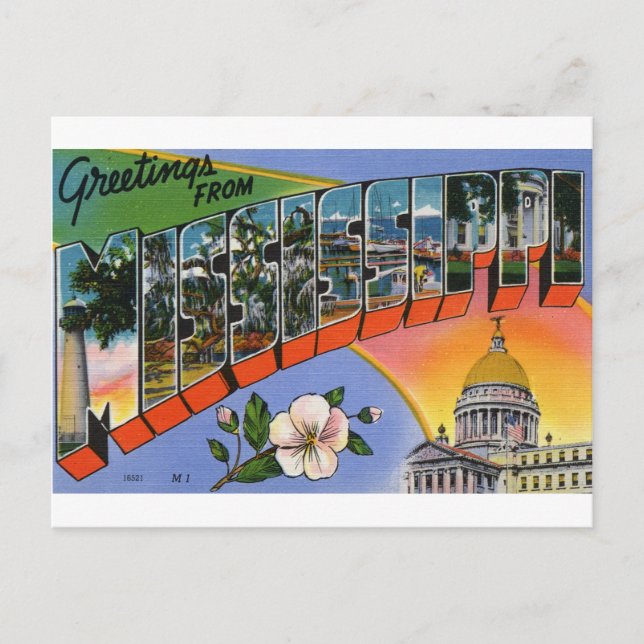 Postal Saludos desde Mississippi (Anverso)