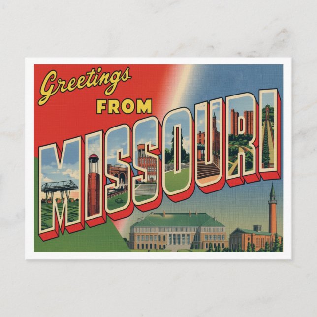 Postal Saludos desde Missouri (Anverso)