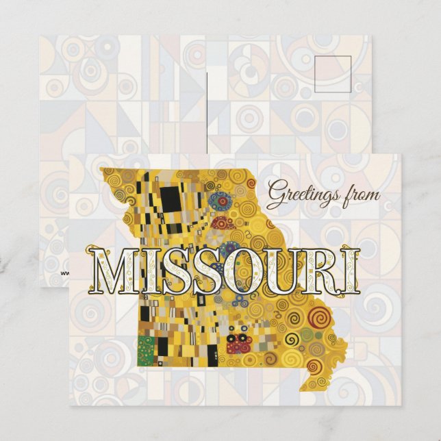 Postal Saludos desde Missouri (Anverso / Reverso)