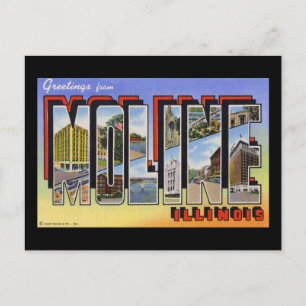 Postal Saludos desde Moline Illinois