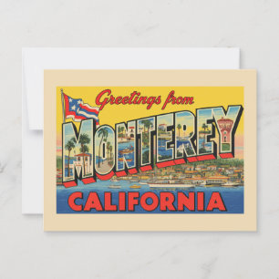 Postal "Saludos desde Monterrey, California"