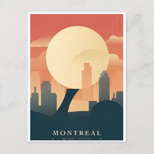 Postal Saludos desde Montreal, Canadá Viajes de época