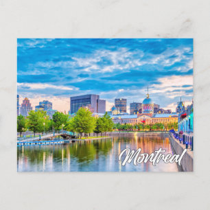 Postal Saludos desde Montreal, Quebec, Canadá