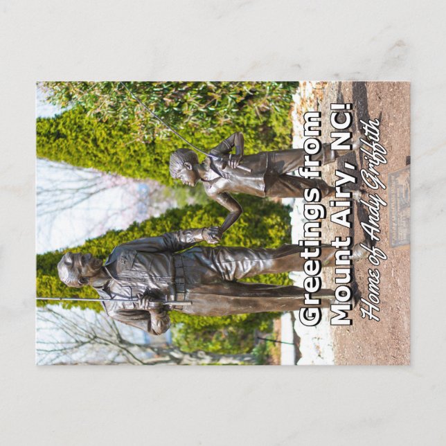 Postal ¡Saludos desde Mount Airy, NC! (Anverso)