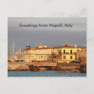 Postal Saludos desde Napoli, Italia