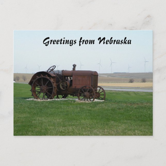 Postal Saludos desde Nebraska (Anverso)