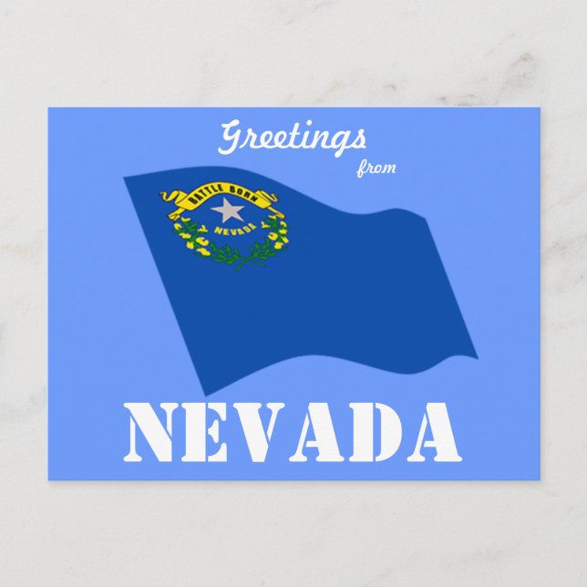 Postal Saludos desde Nevada (Anverso)