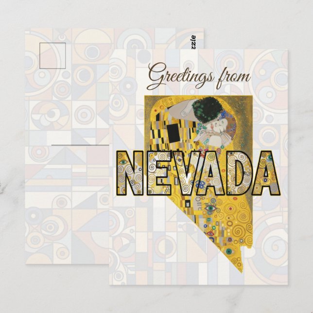 Postal Saludos desde Nevada (Anverso / Reverso)