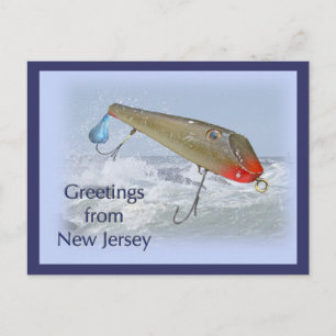 Postal Saludos desde New Jersey Pshing Lure