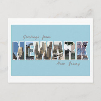 Postal Saludos desde Newark, Nueva Jersey - POSTCARD