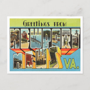 Postal Saludos desde Newport News, Virginia Travel