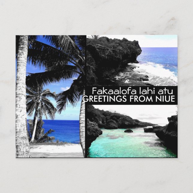 Postal Saludos desde Niue - Postcard (Anverso)