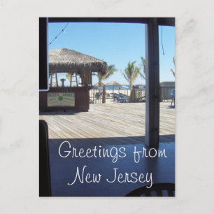 Postal Saludos desde NJ - Playa Point Pleasant