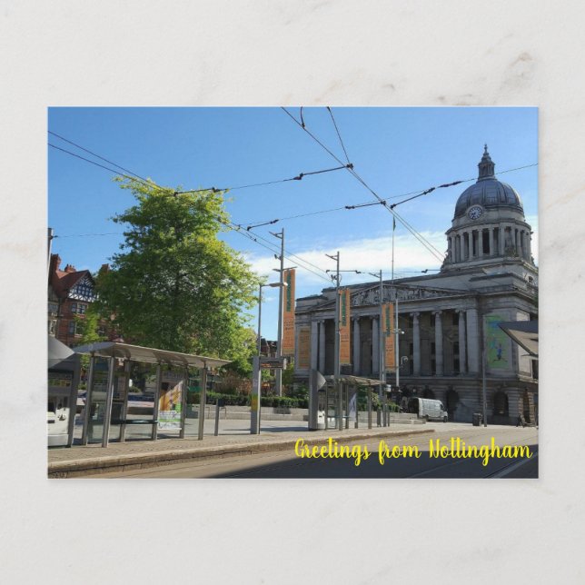 Postal Saludos desde Nottingham (Anverso)