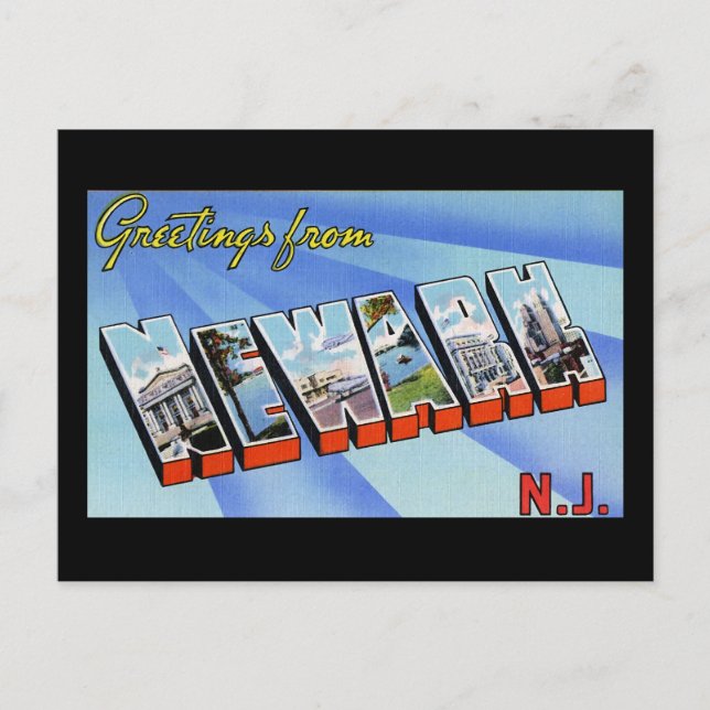 Postal Saludos desde Nueva Jersey (Anverso)