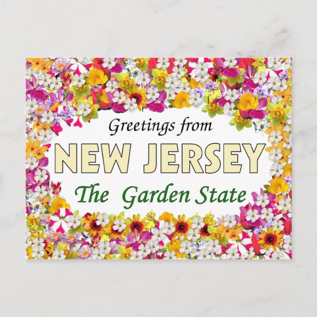 Postal Saludos desde Nueva Jersey (Anverso)