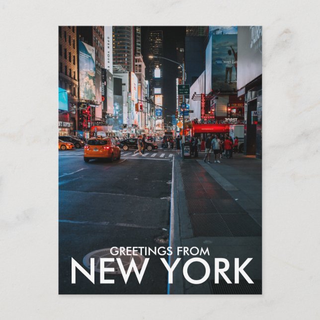 Postal Saludos desde Nueva York (Anverso)
