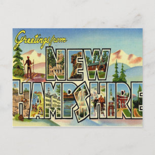 Postal Saludos desde Nuevo Hampshire