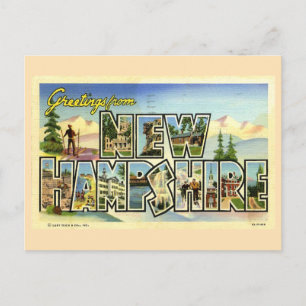 Postal Saludos desde Nuevo Hampshire