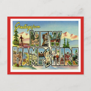 Postal Saludos desde Nuevo Hampshire