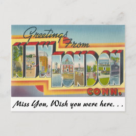 Postal Saludos desde Nuevo Londres, Connecticut