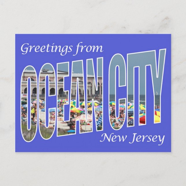 Postal Saludos desde Ocean City (Anverso)