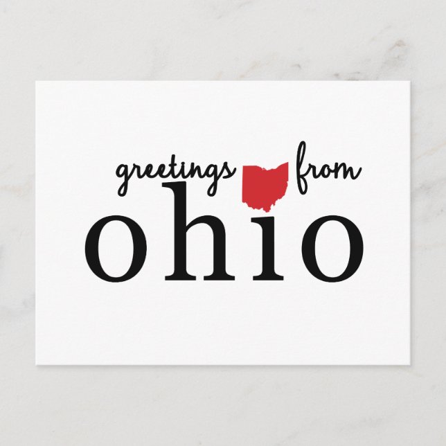 Postal Saludos desde Ohio (Anverso)