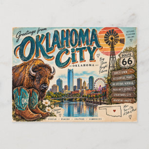 Postal Saludos desde Oklahoma City