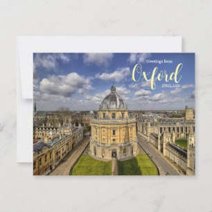 Postal Saludos desde Oxford England Postcard