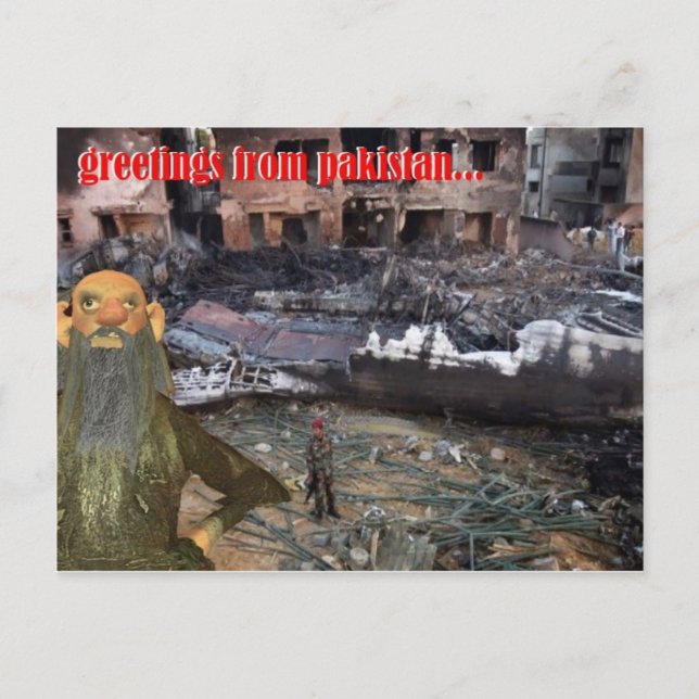 Postal saludos desde pakistán (Anverso)