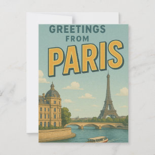 Postal Saludos desde París