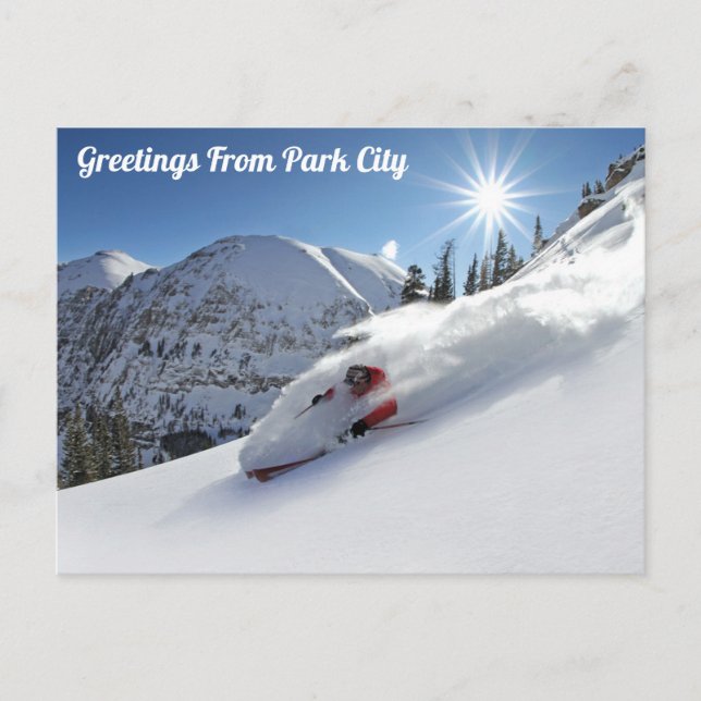 Postal Saludos Desde Park City Slopes (Anverso)
