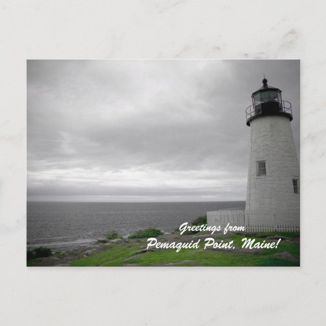 Postal Saludos desde Pemaquid Point, Maine! (Anverso)