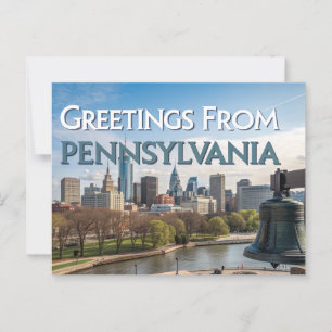 Postal Saludos desde Pennsylvania