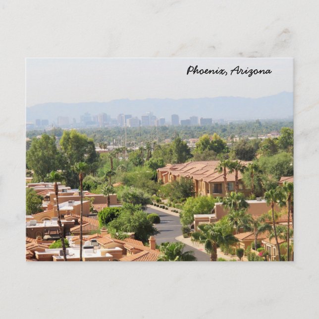 Postal Saludos desde Phoenix, AZ (Anverso)