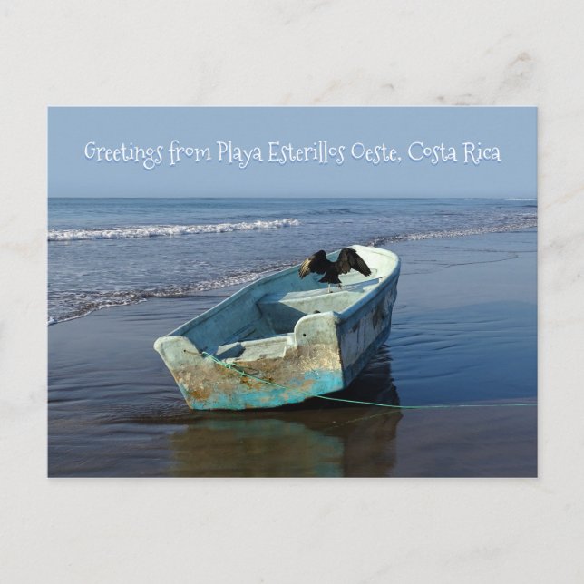Postal Saludos desde Playa Esterillos Oeste, Costa Rica (Anverso)