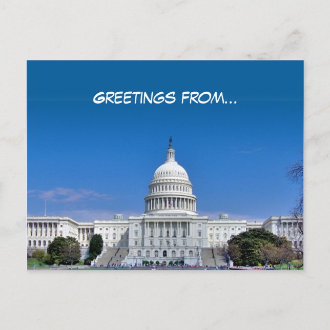 Postal Saludos desde... - Postcard - Template (Anverso)